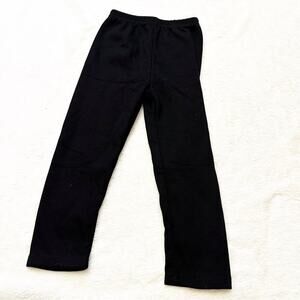 Girl's Warm Fleece Lined Leggings 4-5 Black Thick Leggings